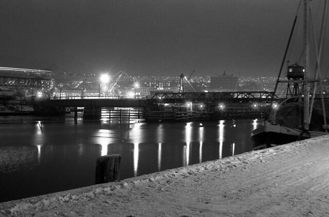 Vinterkveld på Brattøra/Trondheim harbour 1965