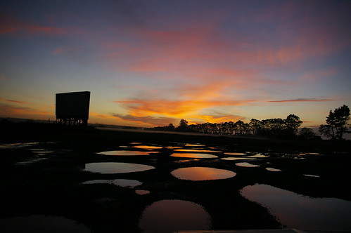 california sunset eureka potholes refection leftoverking midwaydrivein