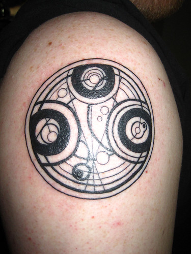 Tattoo - Finished Time Lord seal on my shoulder | For more g… | Flickr