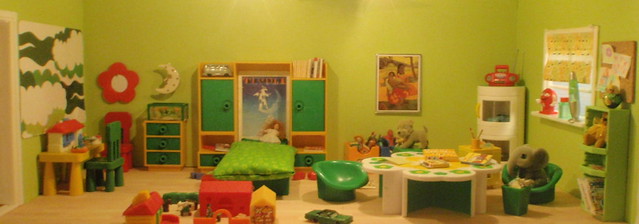 Childrens room with furniture from my childhood