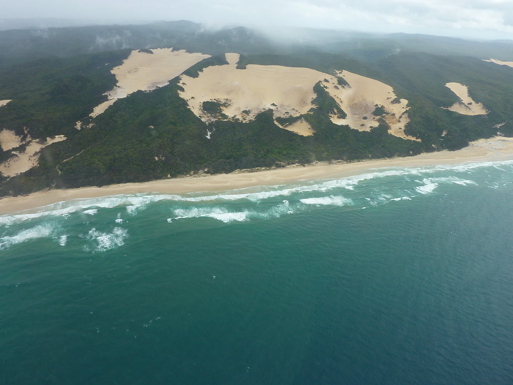 Arial view of Fraser Island