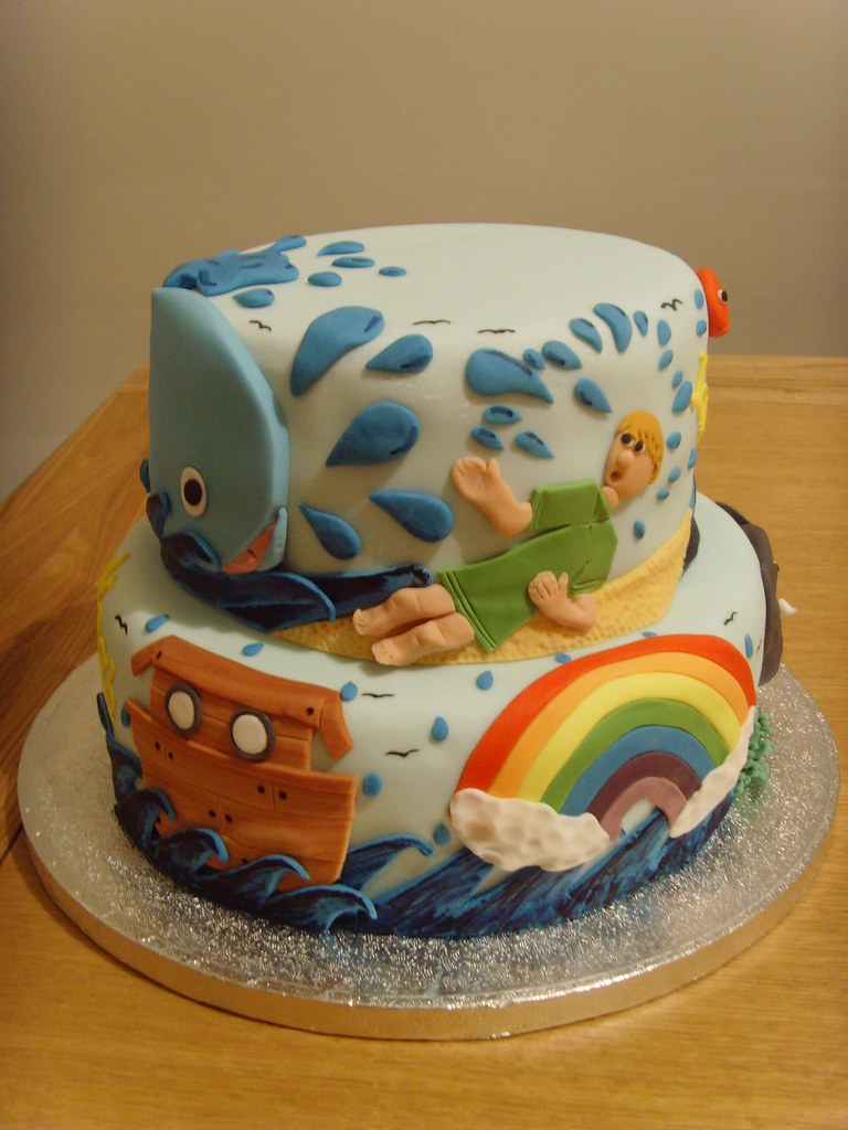 Christening Cake Noah S Ark And Jonah And The Fish Bible S Flickr