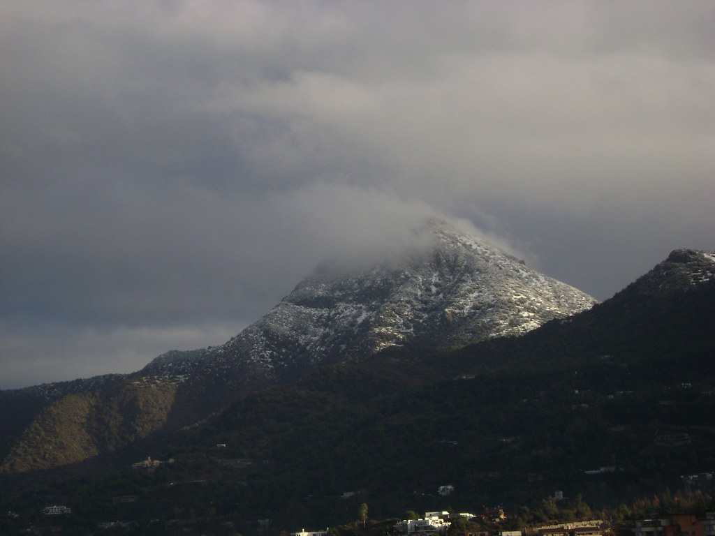 Manqueue Chile Cerro Manquehue nevado/Snowy Manquehue, Lo Curro, Vitacura, Santiago de ...