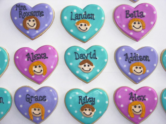 Valentine's Day classroom cookies