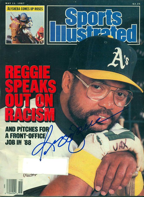 May 11, 1987, Autographed Sports Illustrated by Reggie Jackson