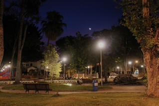 at night.
