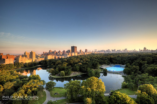 Sunset from 111 Central Park North by Philip Case Cohen