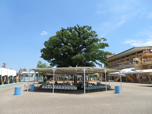 名古屋競馬場のベンチ