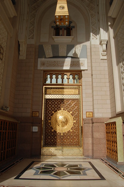 King Abdul Aziz gate (door #35) of the Al-Masjid al-Nabawi (The mosque of the Prophet)
