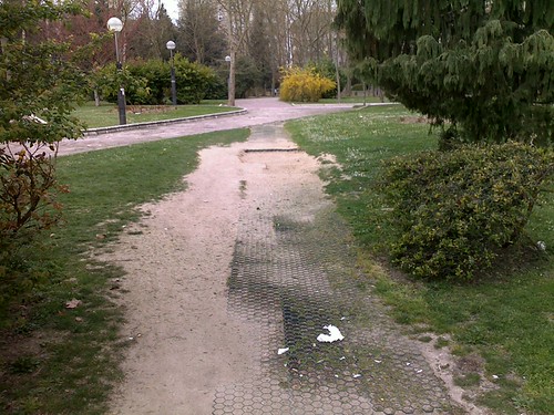Senda del parque de Gazalbide completamente destrozada | by betibegira