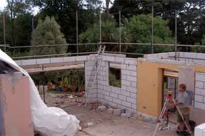 <p>Demolish garage and first floor. Undertake extensive alterations, rebuild first floor and reroof.</p>