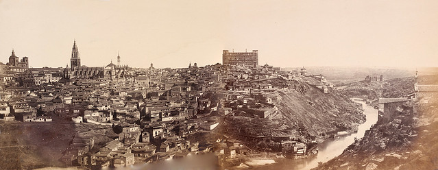 Vista panorámica de Toledo en 1857. Fotografía de Charles Clifford montada por cortesía de José María Moreno
