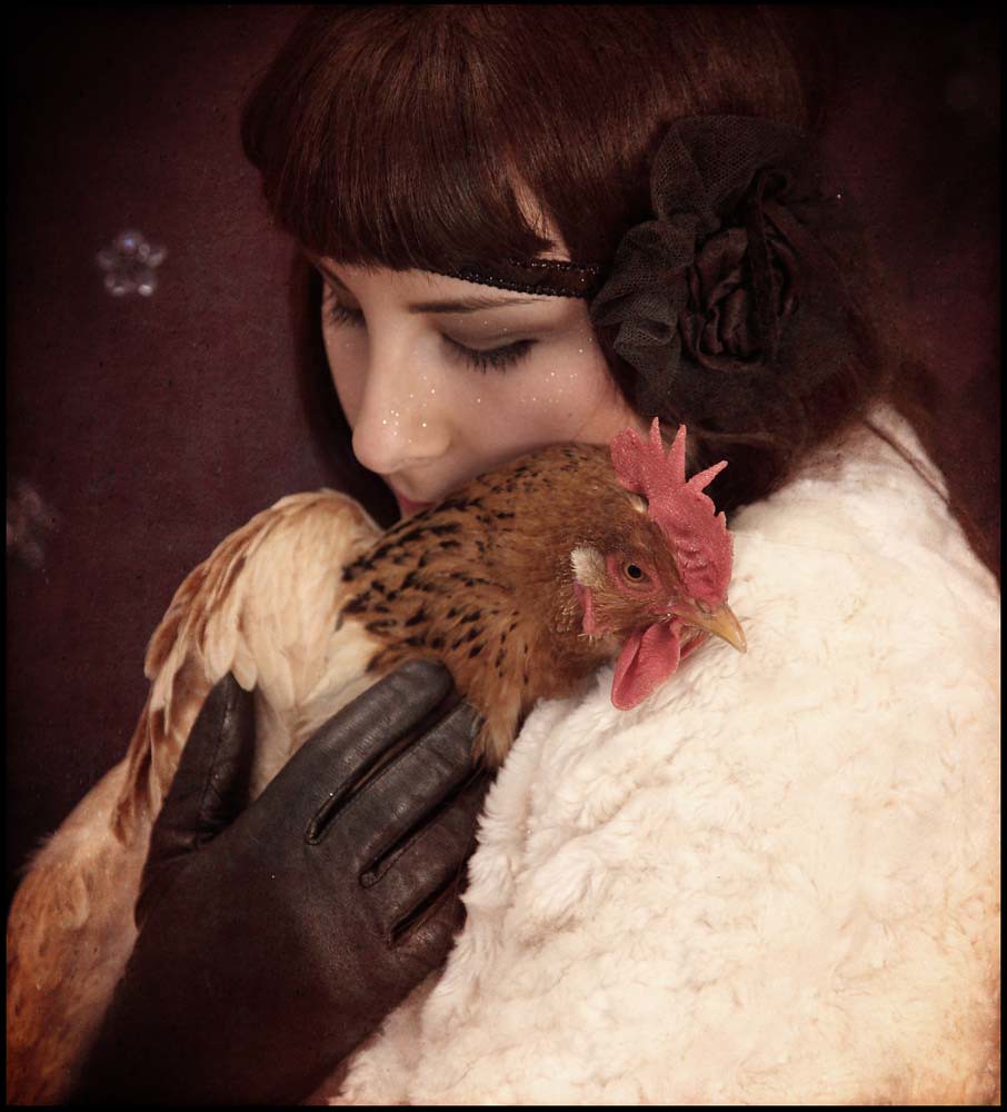 Hen Hug | Nino Maghradze and a hen | Tiko | Flickr