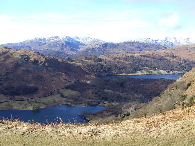 Grasmere & Rydal Water from Nab Scar