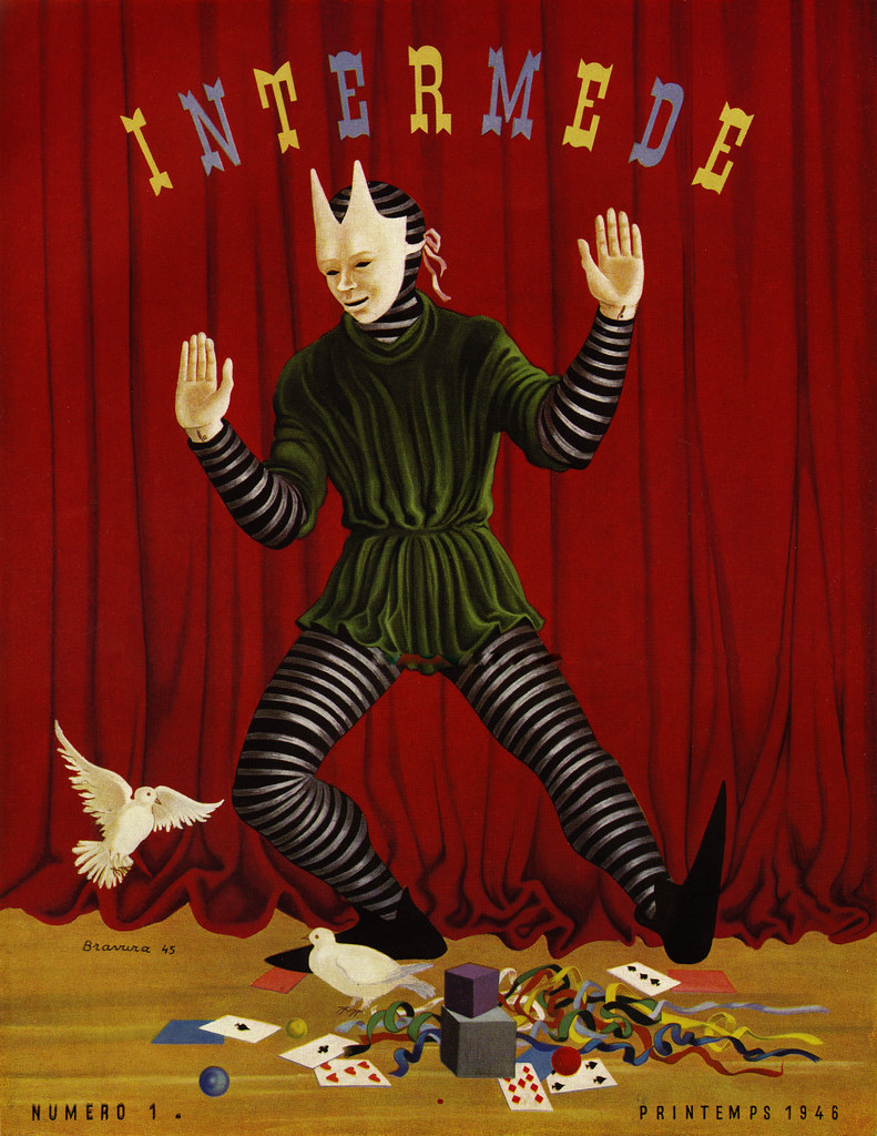 Intermede Cover 1946 | Quarterly theatre arts magazine. Illu… | Flickr