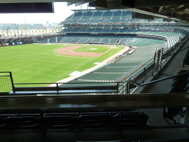 From an AT&T Park luxury suite
