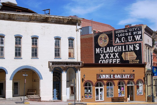 Colorado, Central City, McLaughlin's XXXX Coffee (restored advertisement) (15,820)