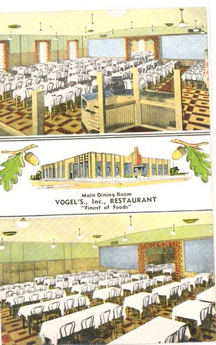 Vogel's Restaurant, circa 1950s - Whiting, Indiana