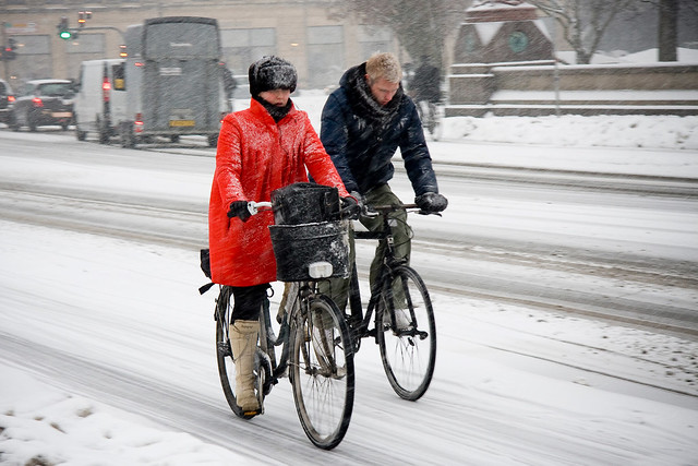 Red Ride - Cycling in Winter in Copenhagen