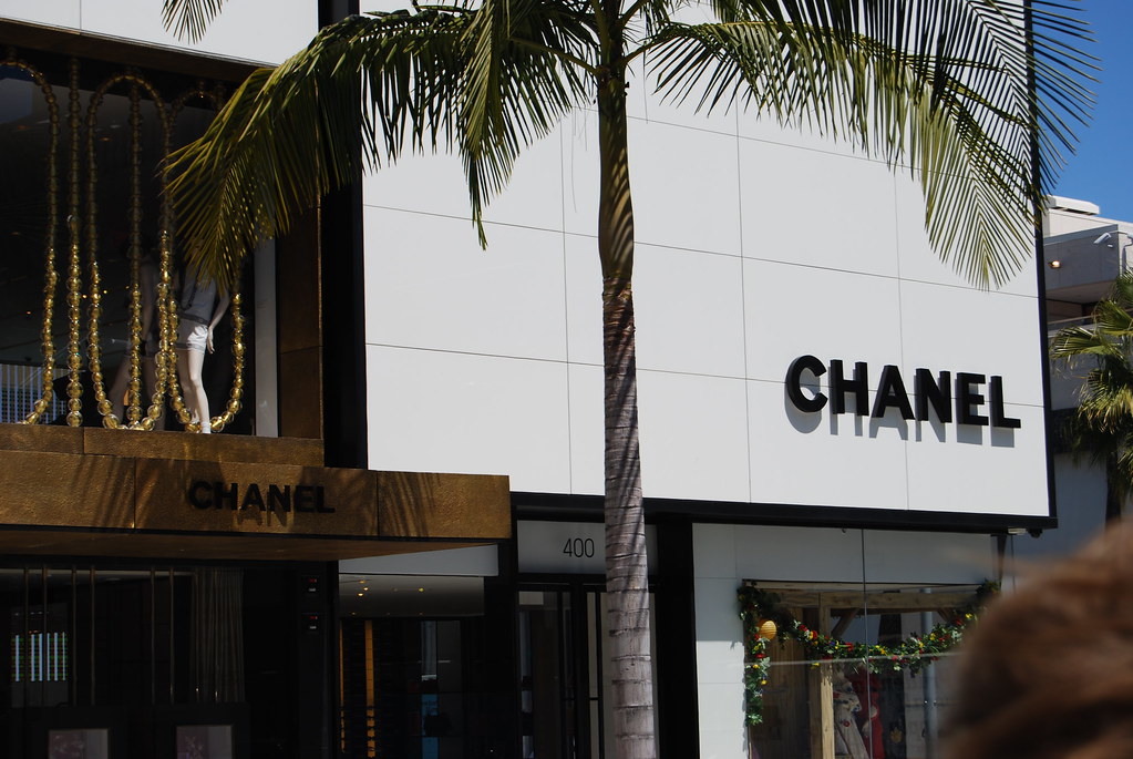 Chanel, Beverly Hills, The exterior of the Chanel boutique …