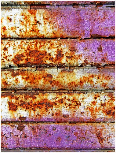 Colorful rusty door by Zé Eduardo...