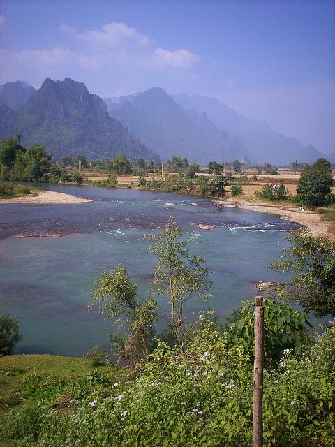 Beautiful Turquoise river, Laos 2