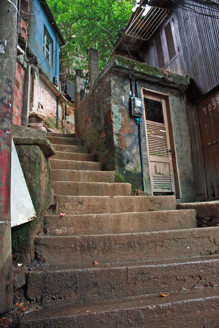 Stairs to a Doorframe in Rocinha Favela - Rio de Janeiro