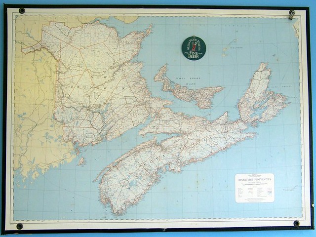 Map of Canada's Maritime provinces