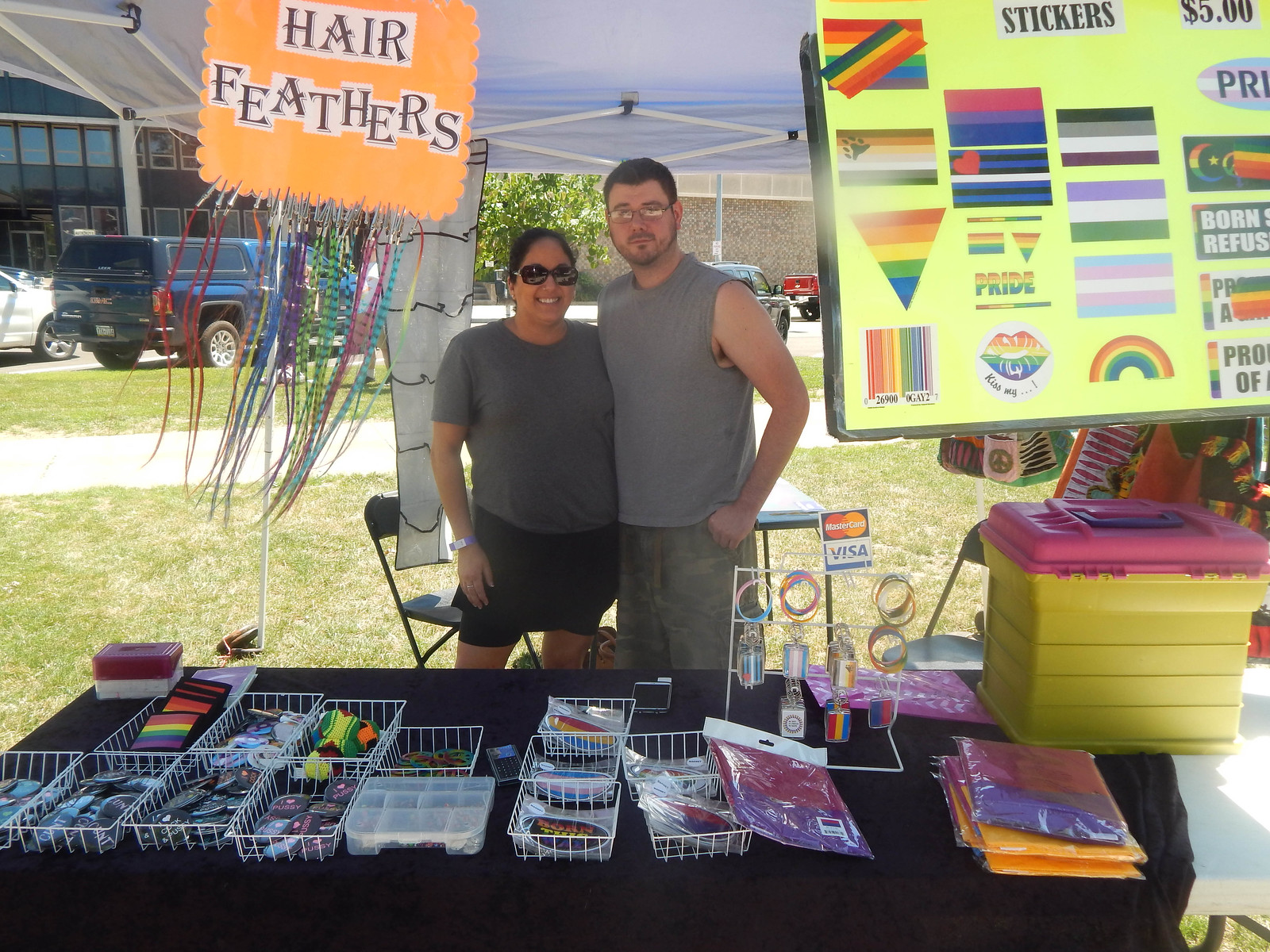 Vendor at Pride Fest