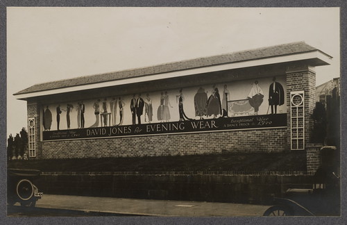 Large advertising sign for David Jones advertising evening wear, 1925 | by Powerhouse Museum Collection