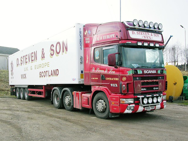 D Steven & Son SK02 YKR  Scania