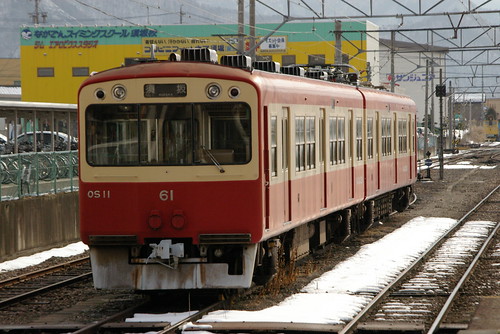 Nagano Electric Railway 10series in Suzaka.sta,Suzaka,Nagano,Japan /Feb 16,2010
