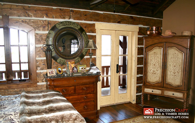 Custom Timber Frame Home in Idaho  | Master Bedroom | Photo