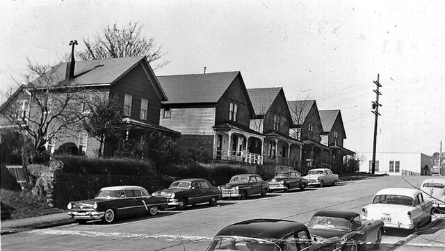 Second Ave. N. near Denny Way, 1957