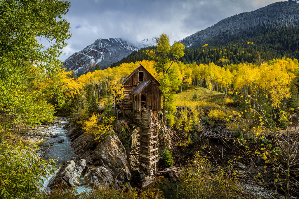 Crystal Mill during peak fall color