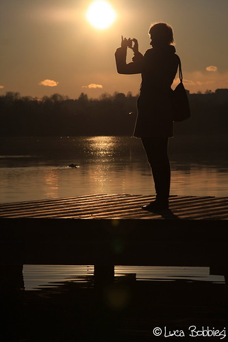 sunset portrait lake silhouette backlight varese ohhh gavirate