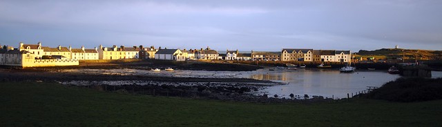 Isle of Whithorn as the sun goes down