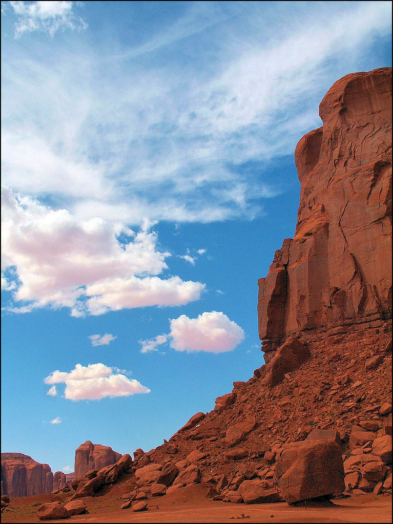 Famous Falling Rocks Beware! Falling rocks... | U.S.A. : Monument Valley Explore … | Flickr