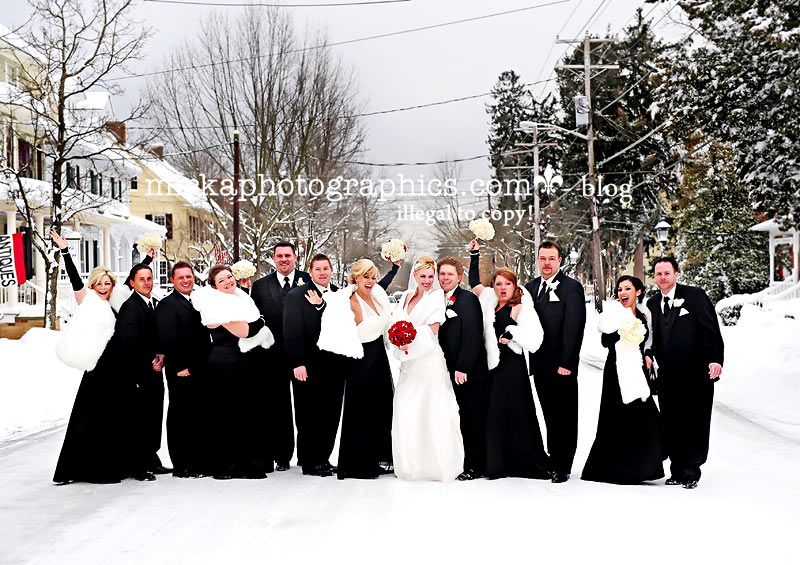 winter blizzard wonderland wedding by ~mirka~