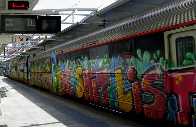 Comboio-graffiti