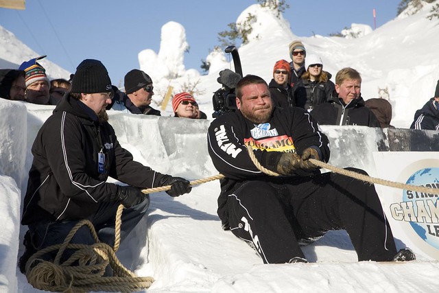 Terry Hollands, Human Ski Lift,  Iceman Competition, Ruka, Kuusamo, Suomi - Finland