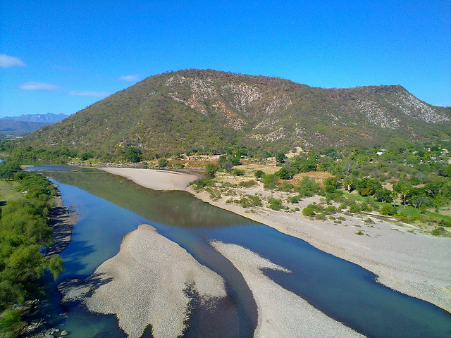 Crossing a river in Sinaloa