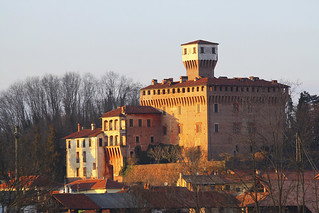 Rocca Viscontea Sforzesca Sec. XV Castello di Briona vista sud, Piemonte febbraio 2010