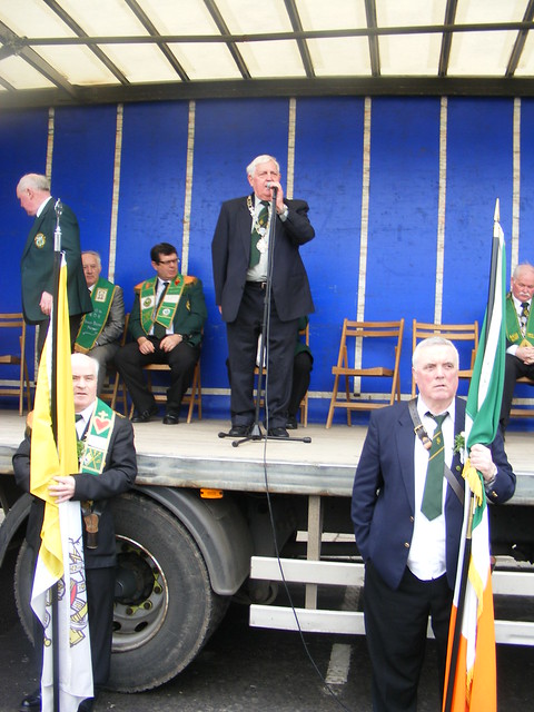 AOH Parade in Kilrea County Derry - Speeches from the Platform - AOH National Vice President