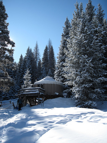 snow yurt coloradostateforest grasscreek