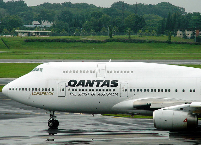 B747-400 | Qantas | VH-OJT | WSSS