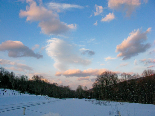 blue winter sunset clouds snowstorm redhill february blizzard railroadtracks aftersnowstorm centralvirginia canong9 redhillva albemarlecountyva