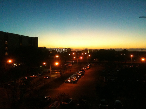 Sunset over campus 2