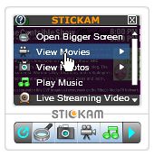 3. Show the available videos | Move down to the second menu … | Flickr