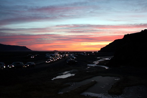 sunset iceland islandia ísland islande ísland markarfljót fljótshlíð